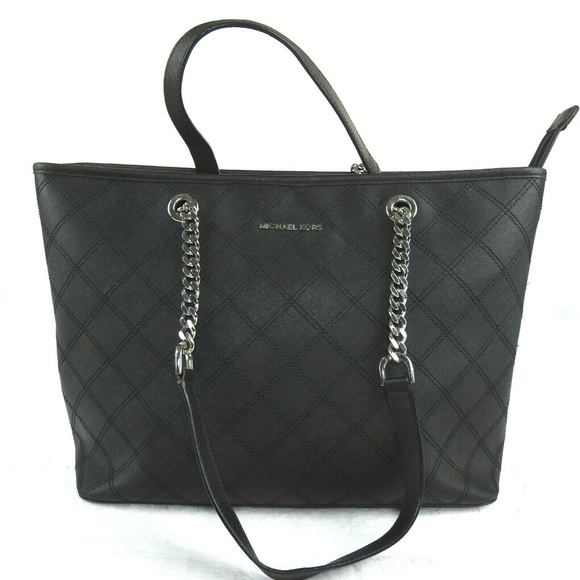 MICHAEL Michael Kors Handbags - Michael Kors Cross-Stitch Jet Set Saffiano Tote